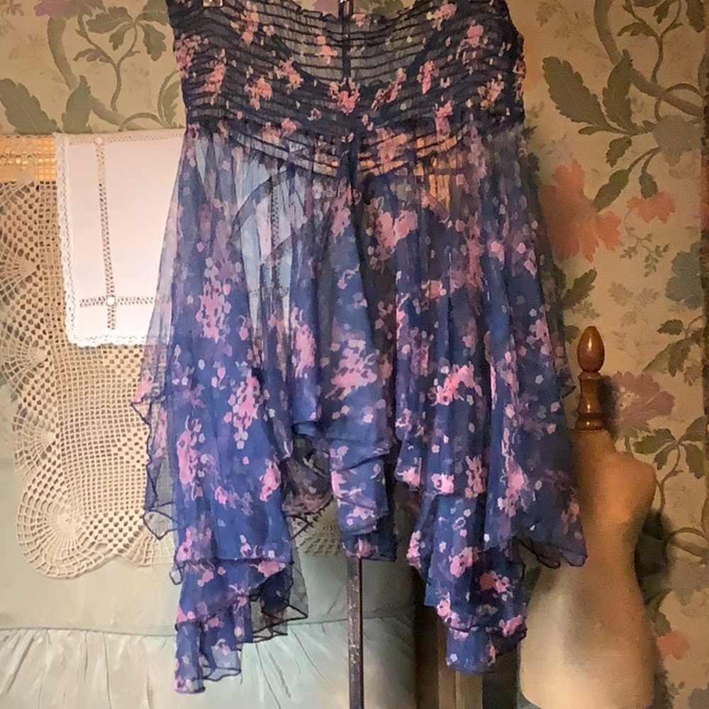 Free people gauzy mini skirt…new